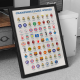 Affiche WALL OF FAME Les Gagnants de la Champions League format A3