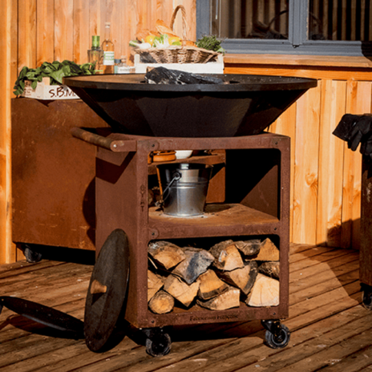 Brasero OYAT Pontaillac Pro 98cm Cognac