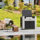 Plancha gaz LE MARQUIER Exclusive 375 XL Duo Edition : meuble et couvercle inclus