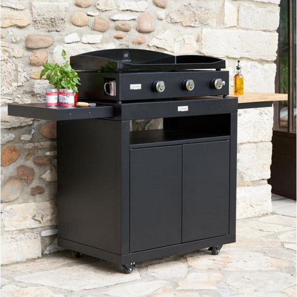 Plancha à gaz 375 LE MARQUIER Pure Vintage coloris noir
