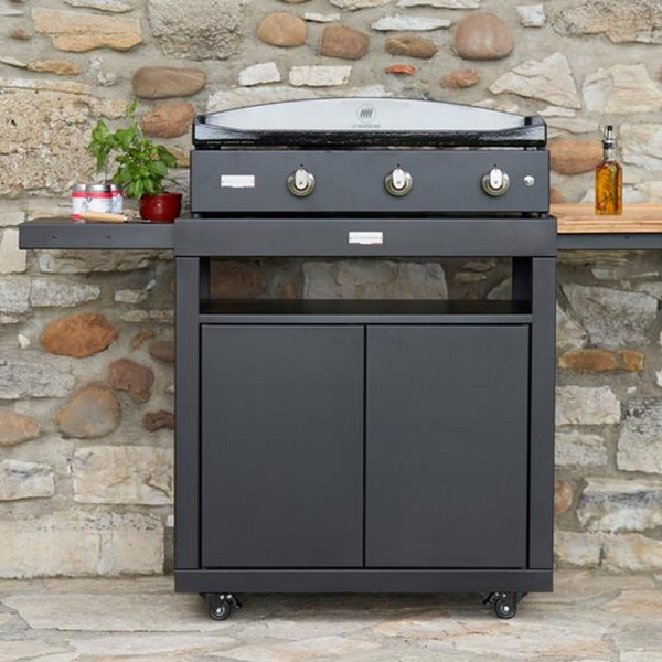Plancha à gaz 375 LE MARQUIER Pure Vintage coloris noir