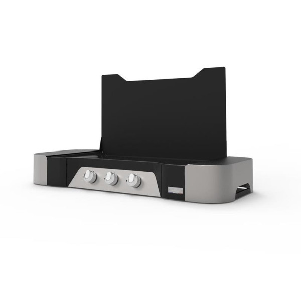 Plancha gaz LE MARQUIER Exclusive 375 XL Duo couvercle inclus