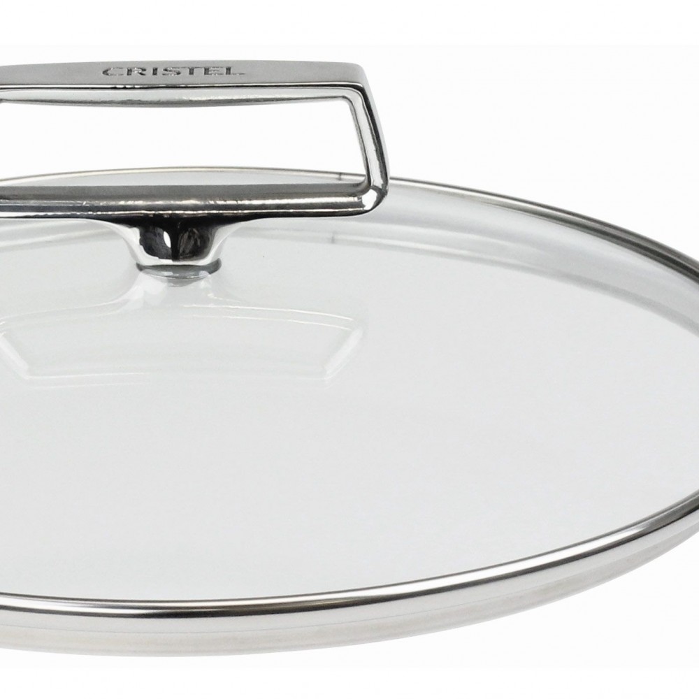 Couvercle En Verre Bombé Castel'Pro Fixe 24cm Cristel