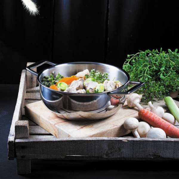 Faitout CRISTEL Castel Pro avec couvercle en verre 5ply - 5 tailles