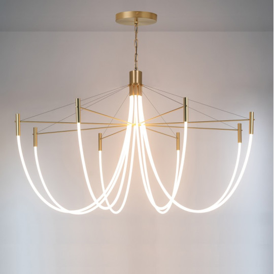 Suspension lustre CVL Paradoxe 8L à chaine - 4 finitions