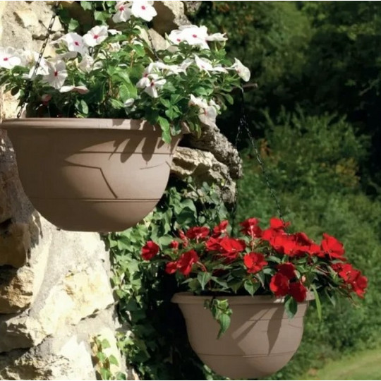 Suspension CHAPELU Millésia 28cm avec soucoupe et chaîne - 3 coloris