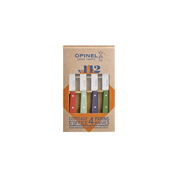 Coffret de 4 couteaux d'office OPINEL n°112 Office Paysage