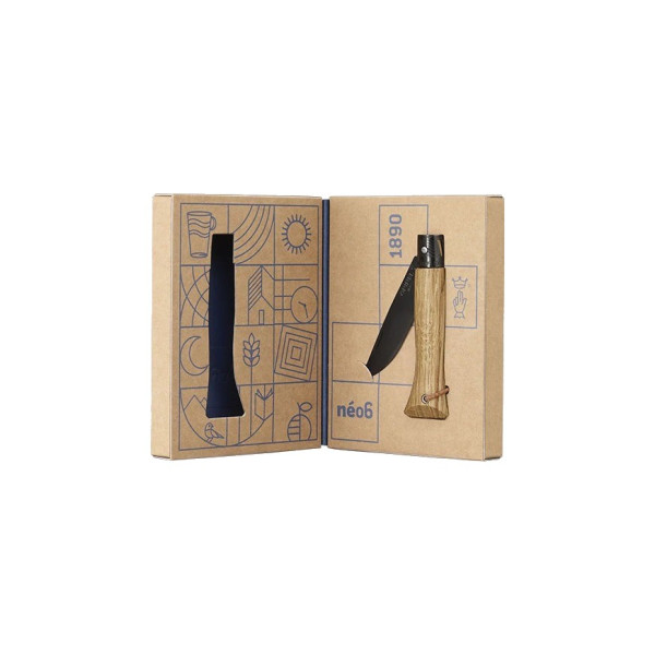 Couteau pliant OPINEL Néo6 système Opiflex Chêne black