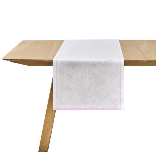 Chemin de table LE JACQUARD FRANCAIS Eté Indien Fresia 50x150cm