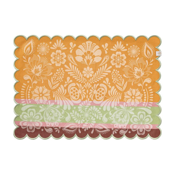 4 sets de table enduits LE JACQUARD FRANCAIS Alegria Sunset 50x36cm