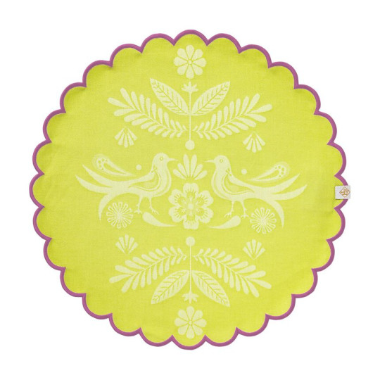 4 sets de table enduits LE JACQUARD FRANCAIS Alegria Lagoon 38cm