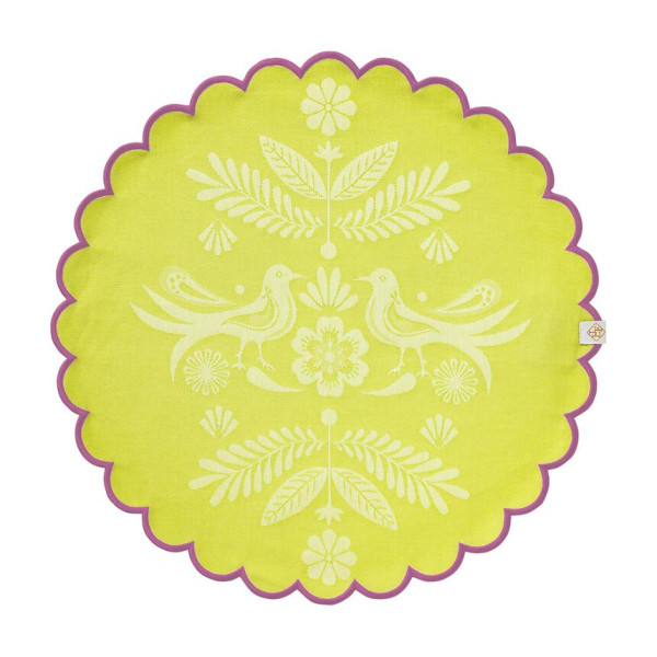 4 sets de table enduits LE JACQUARD FRANCAIS Alegria Lagoon 38cm