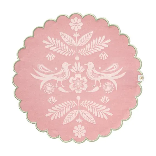 4 sets de table enduits LE JACQUARD FRANCAIS Alegria Sorbet 38cm