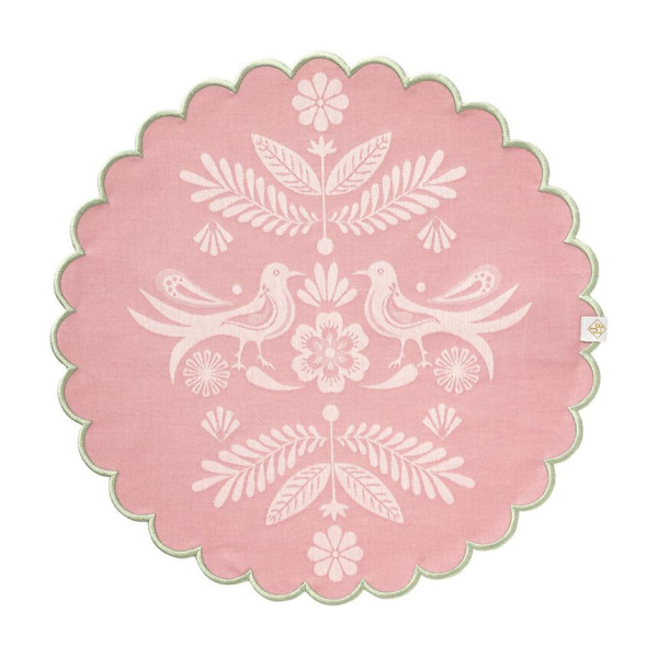 4 sets de table enduits LE JACQUARD FRANCAIS Alegria Sorbet 38cm
