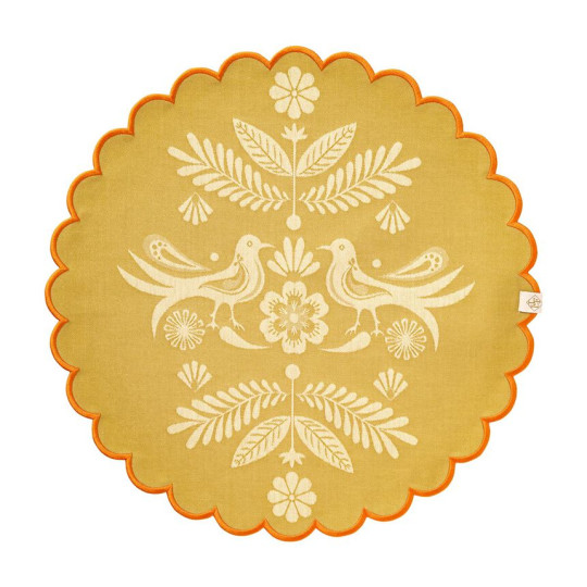 4 sets de table enduits LE JACQUARD FRANCAIS Alegria Sunset 38cm