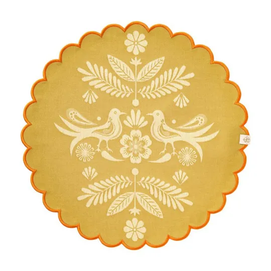 4 sets de table enduits LE JACQUARD FRANCAIS Alegria Sunset 38cm