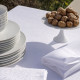 4 serviettes de table LE JACQUARD FRANCAIS Portofino Sabbia 100% lin 58x58cm