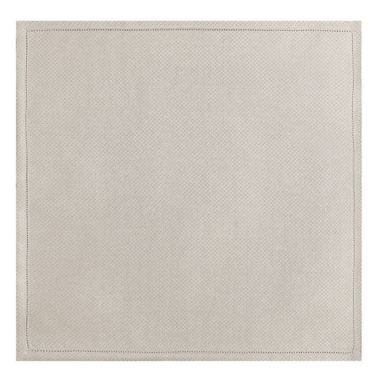4 serviettes de table LE JACQUARD FRANCAIS Portofino Sabbia 100% lin 58x58cm