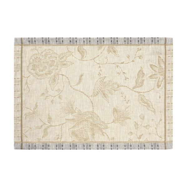 Chemin de table LE JACQUARD FRANCAIS Promenade Impériale Lapis 50x150cm