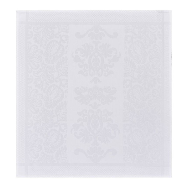 4 serviettes de table LE JACQUARD FRANCAIS Siena Blanc 58x58cm