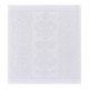 4 serviettes de table LE JACQUARD FRANCAIS Siena Blanc 58x58cm