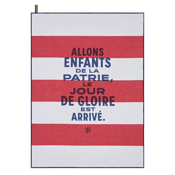 Torchon LE JACQUARD FRANCAIS Elysée Patrie tricolore 100% coton 60x80cm
