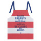 Tablier pour enfant LE JACQUARD FRANCAIS Elysée Patrie tricolore 100% coton 66x60cm