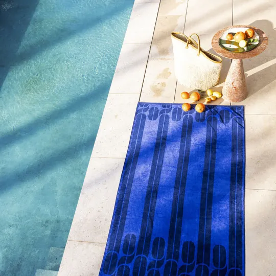 Drap de plage LE JACQUARD FRANCAIS Nautic marine 100x200cm