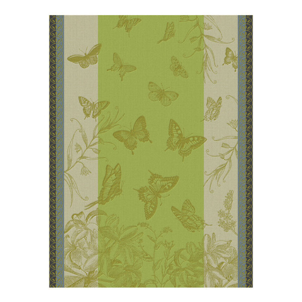Torchon LE JACQUARD FRANCAIS Jardin des Papillons 100% coton 60x80cm - 3 coloris