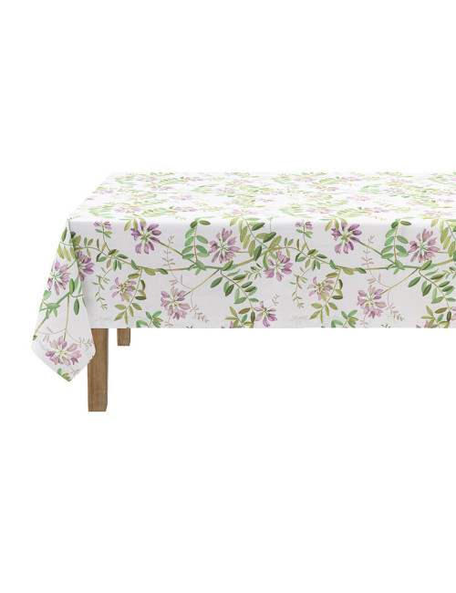 Nappe enduite LE JACQUARD FRANCAIS Bastide Poivron en coton - 6 tailles