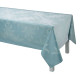 Nappe enduite LE JACQUARD FRANCAIS Syracuse Aqua en coton - 8 tailles