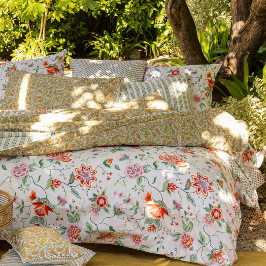 Housse de couette LE JACQUARD FRANCAIS Eté Indien Mandala en coton - 2 tailles