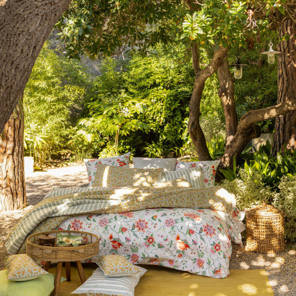 Housse de couette LE JACQUARD FRANCAIS Eté Indien Mandala en coton - 2 tailles