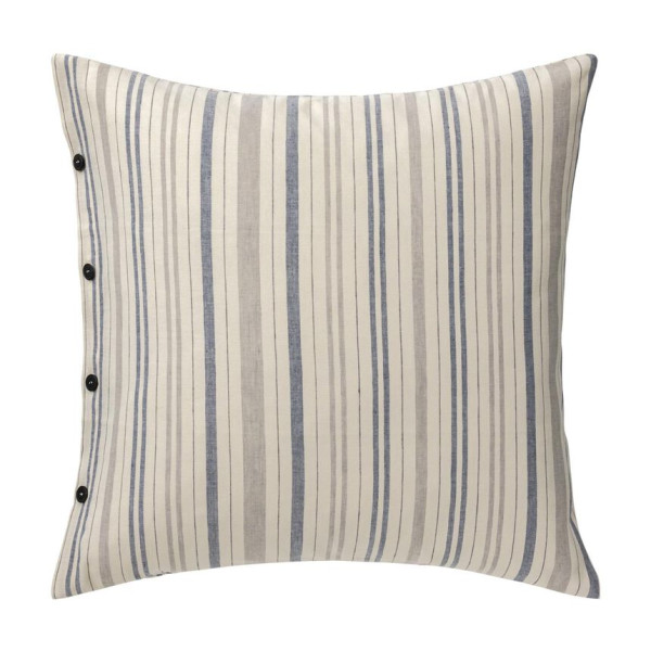 2 taies d'oreiller LE JACQUARD FRANCAIS Dune Touareg en coton et lin - 2 tailles