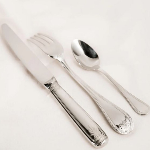 Set de 6 couteaux de table DEGRENNE Empire Miroir manche orfèvre lame scie