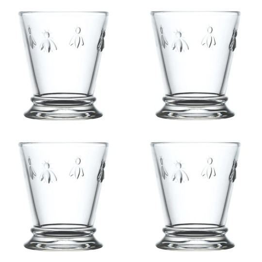 Coffret de 4 verres à eau LA ROCHERE Abeille gobelets