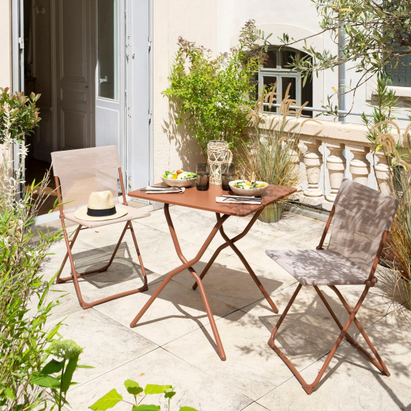 Table LAFUMA MOBILIER Balcony carrée Colorblock - 6 coloris