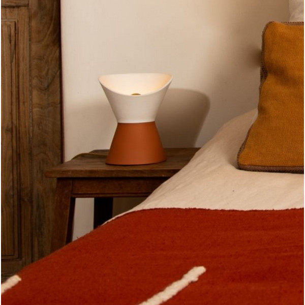 Lampe à poser MONOCHROMIC Recto Terracotta en céramique