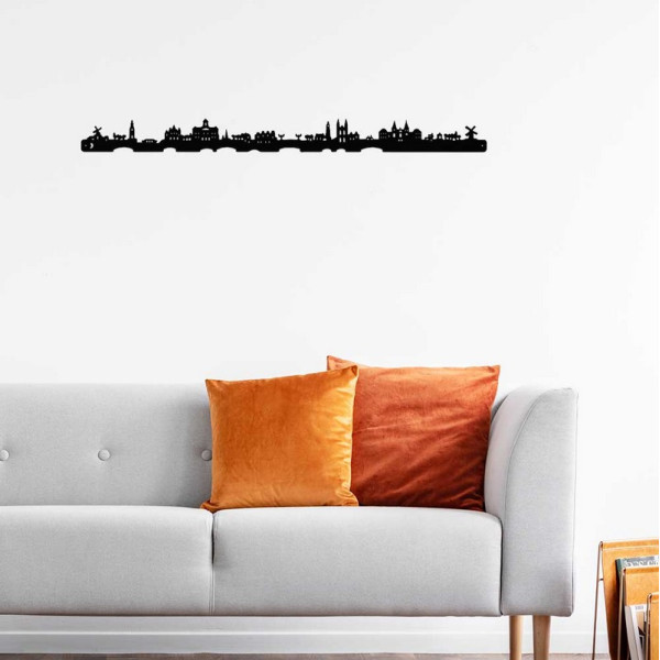 Silhouette murale Skyline JE SUIS ART Amsterdam – 3 tailles