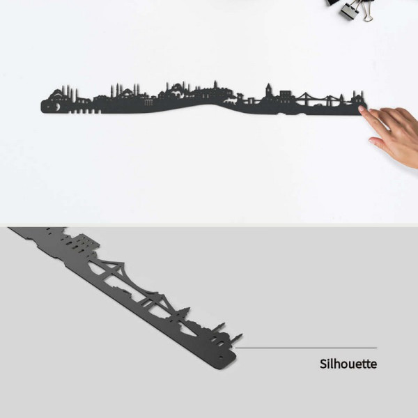 Silhouette murale Skyline JE SUIS ART Istanbul – 3 tailles