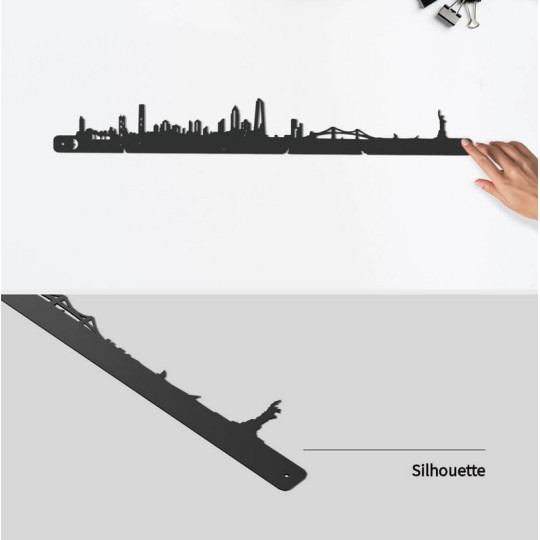 Silhouette murale Skyline JE SUIS ART New-York – 3 tailles