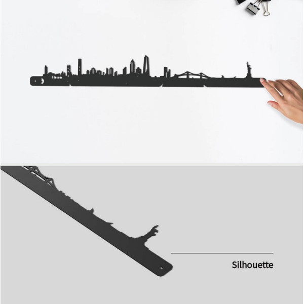 Silhouette murale Skyline JE SUIS ART New-York – 3 tailles