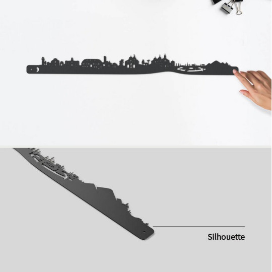 Silhouette murale Skyline JE SUIS ART Padoue – 3 tailles