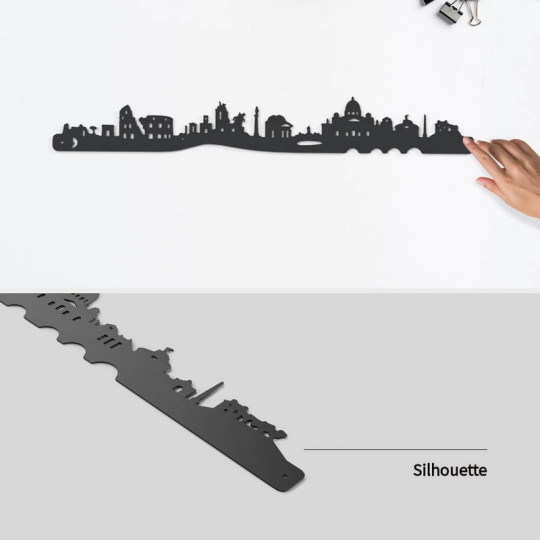 Silhouette murale Skyline JE SUIS ART Rome – 3 tailles