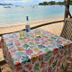 Nappe enduite FLEUR DE SOLEIL Algues - 7 tailles