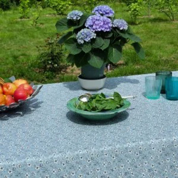 Nappe enduite FLEUR DE SOLEIL Anémone verte - 7 tailles
