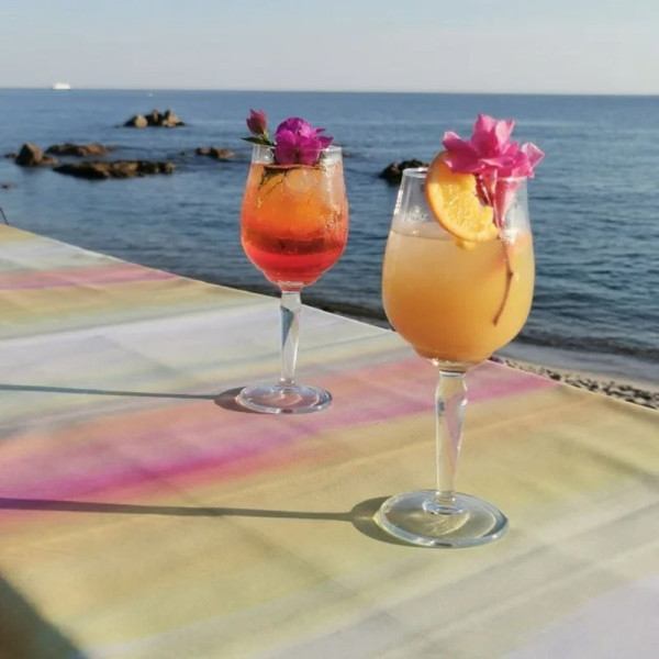 Nappe enduite FLEUR DE SOLEIL Aquarelle jaune - 7 tailles