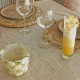 Nappe enduite FLEUR DE SOLEIL Chats taupe - 7 tailles