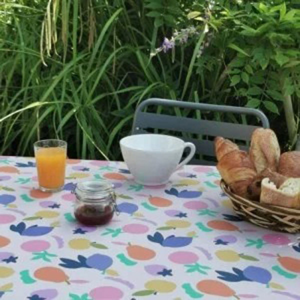 Nappe enduite FLEUR DE SOLEIL Herbes vertes - 7 tailles