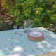 Nappe enduite FLEUR DE SOLEIL Herbes vertes - 7 tailles